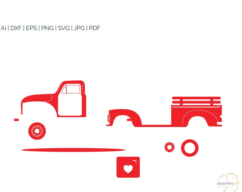 Free Free Red Truck Svg 650 SVG PNG EPS DXF File