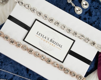 Wedding Garter Rhinestone Bridal Garter Bling Garter Crystal Keepsake Bridal Garter Set Couture