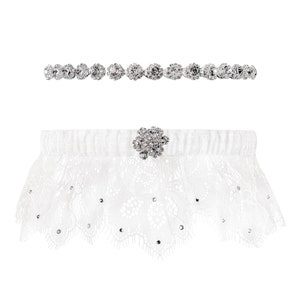 Wedding Garter Bridal Garter Keepsake Garter Rhinestone Garter Toss Garter
