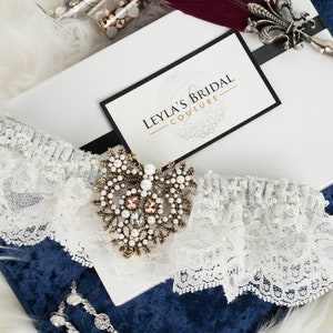 Bridal Garter Wedding Garter Lace Garter Rhinestone Keepsake Toss Garter Garter Set