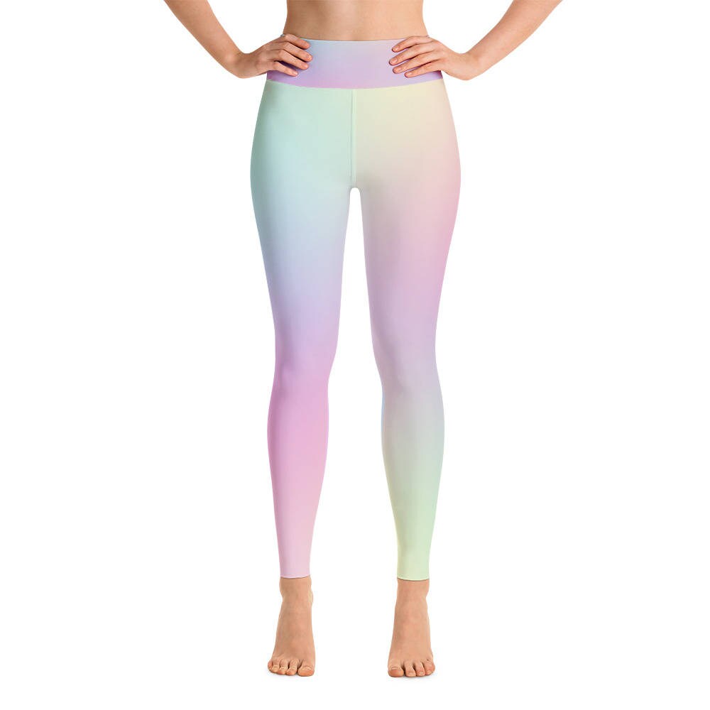 rainbow yoga leggings