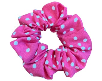 Polka Dot Scrunchie, Scrunchies, Scrunchie, Hair Scrunchies, Pink Scrunchie, Checkered Scrunchie, Pink Scrunchies, Holiday Scrunchie