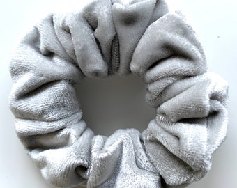 Silver Velvet Scrunchie, Scrunchies, Scrunchie, Hair Scrunchies, Hair Scrunchie, Velvet Scrunchie, Velvet Scrunchies, Silver Scrunchie