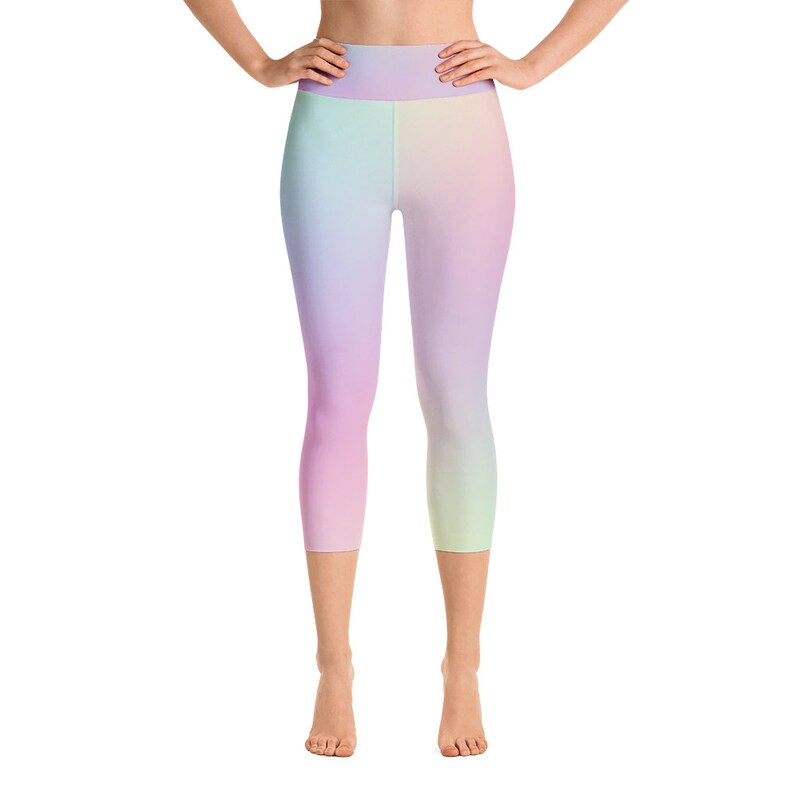 rainbow yoga leggings