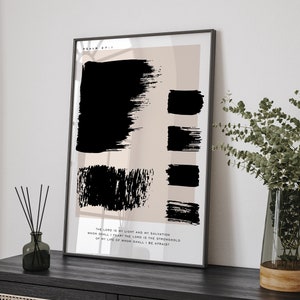The Lord is my light and Salvation | Psalm 27:1 | Bible verse prints | Scripture Poster | Christian art prints  | Modern christian posters