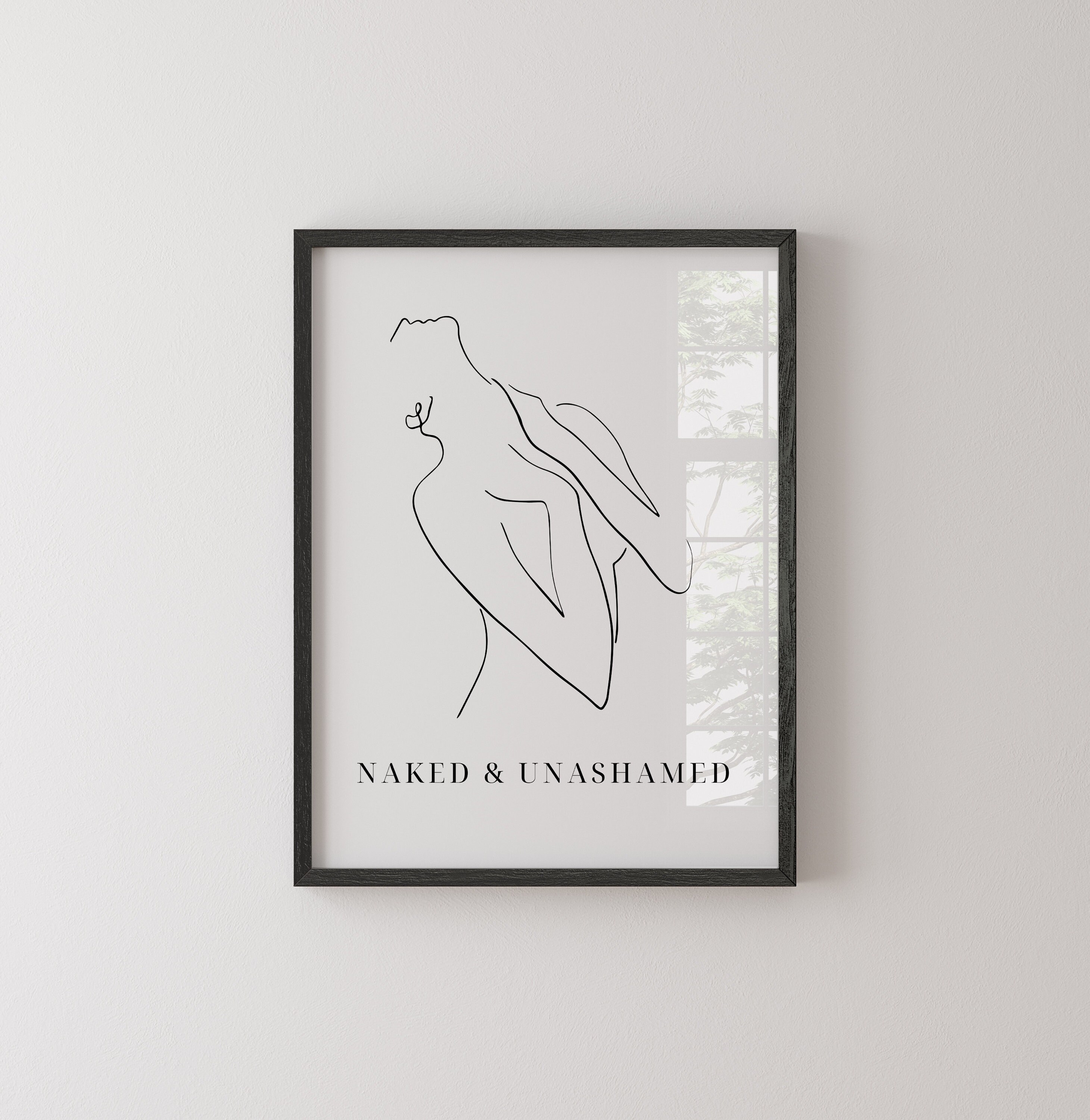 Naked and Unashamed Christian Art Print Scripture Art - Etsy