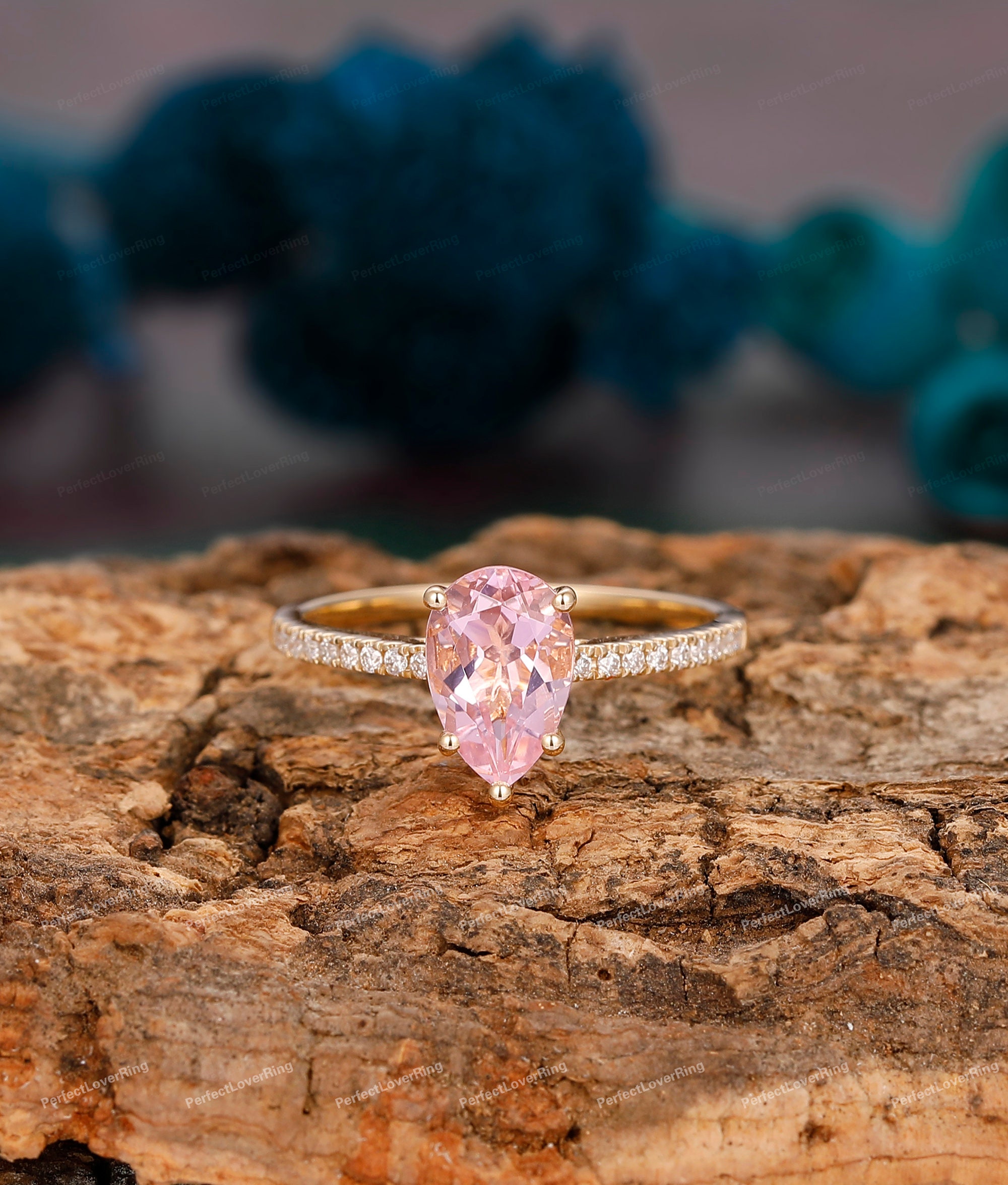 The Immaculate Heart Pink Sapphire Engagment Ring 4 / Natural Purple Sapphire (Requires Extended Handcrafted Time at 8 Weeks Due to Scarcity of Stone)