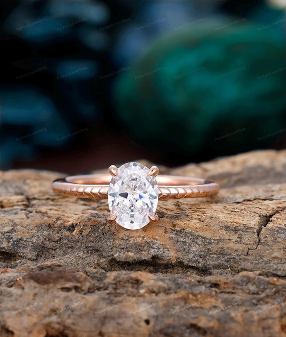 Fidanzamento Solitario Regalo Anelli Acciaio Inossidabile Donna