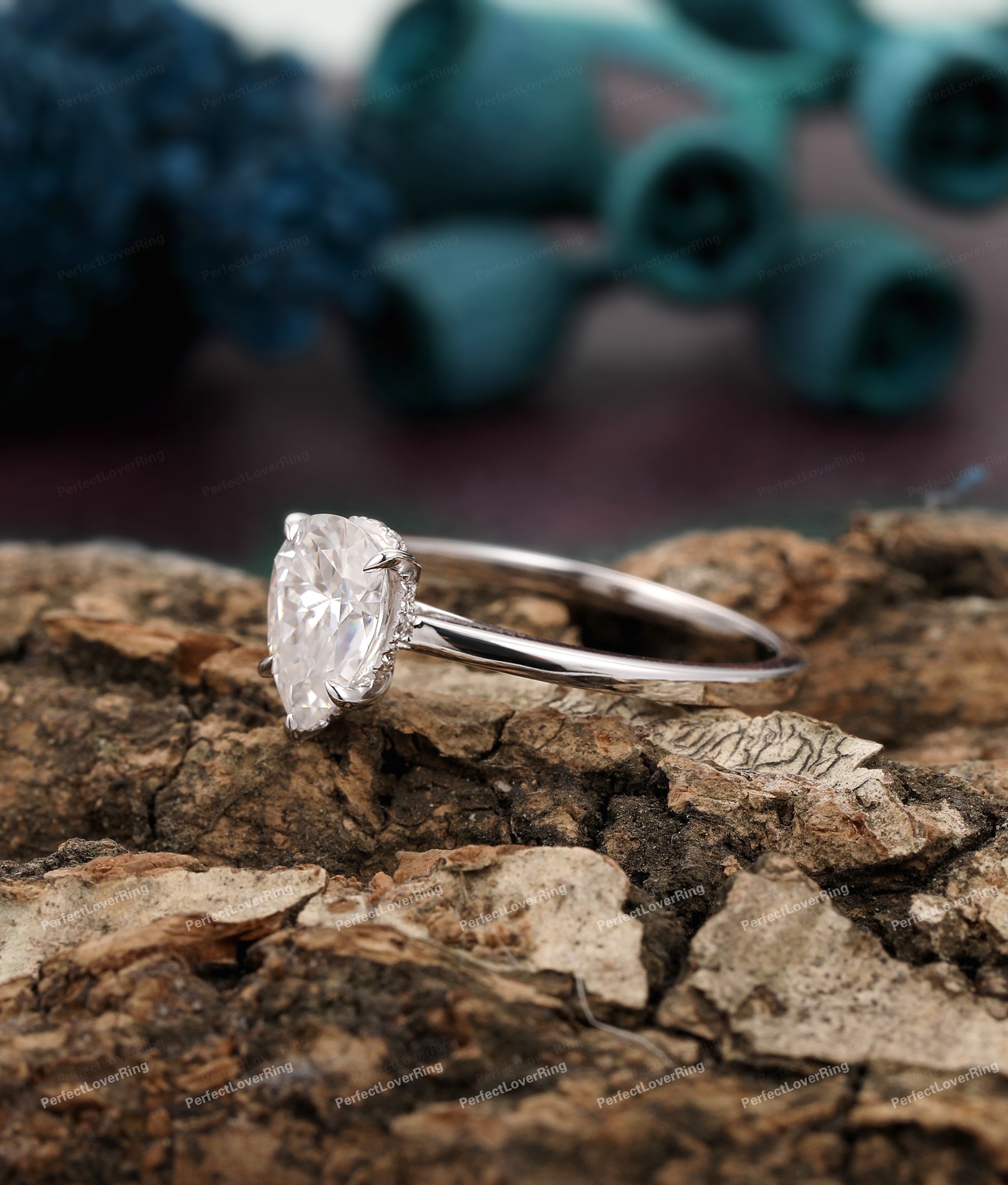 Water Drop Shape Ring/6x9mm Pear Cut Moissanite Ring/ 14K Gold Ring ...