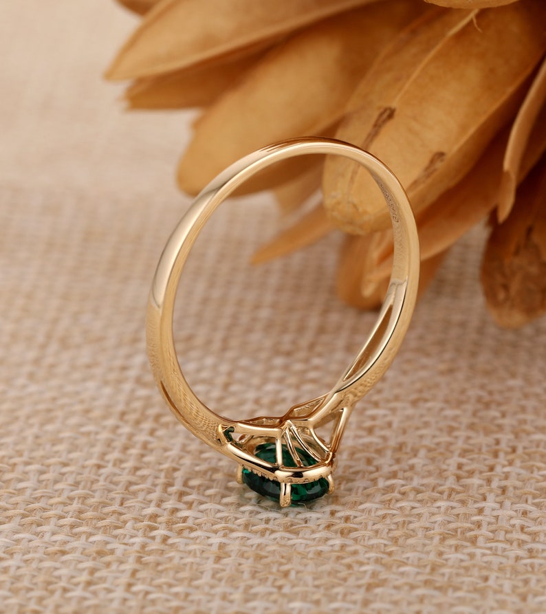 Wedding Ring/ Gemstone Ring/ 5.0x7.0mm Oval Cut Lab Created | Etsy