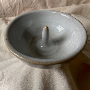 Honey White Ring Dish - Ring Holder - Handmade Ceramic Ring Dish