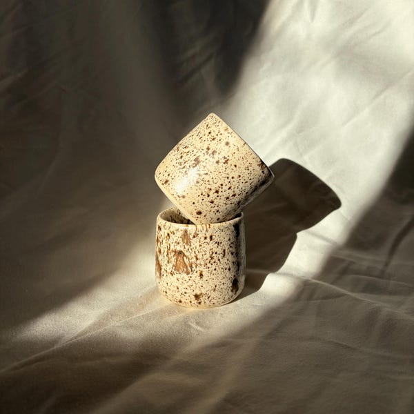 Handmade Ceramic Espresso Cup Set - 2oz each