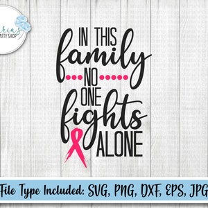 Supporto per il cancro SVG: in questa famiglia nessuno combatte da solo (file digitali)