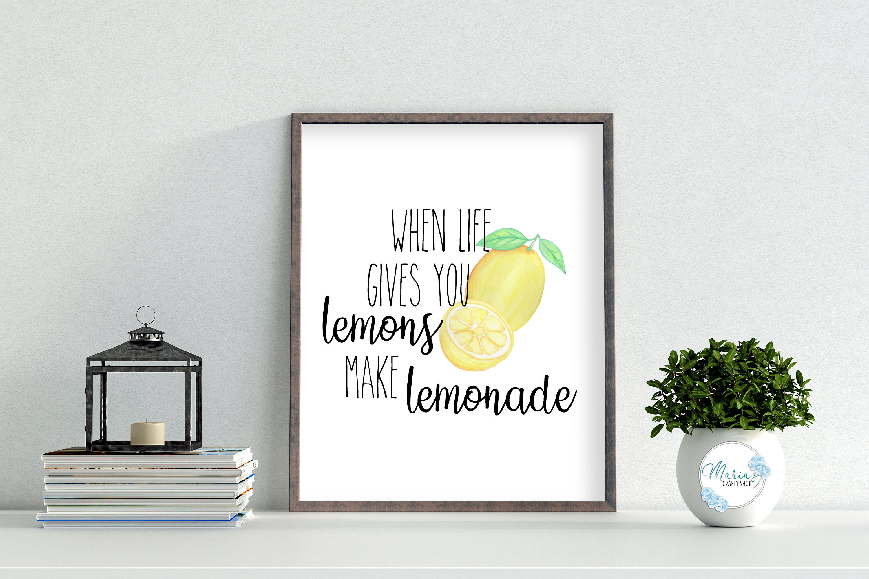 When Life Gives You Lemons Make Lemonade Printable Wall Art | Etsy