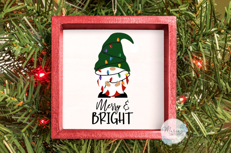 Download Christmas Gnome svg christmas svg merry and bright svg | Etsy