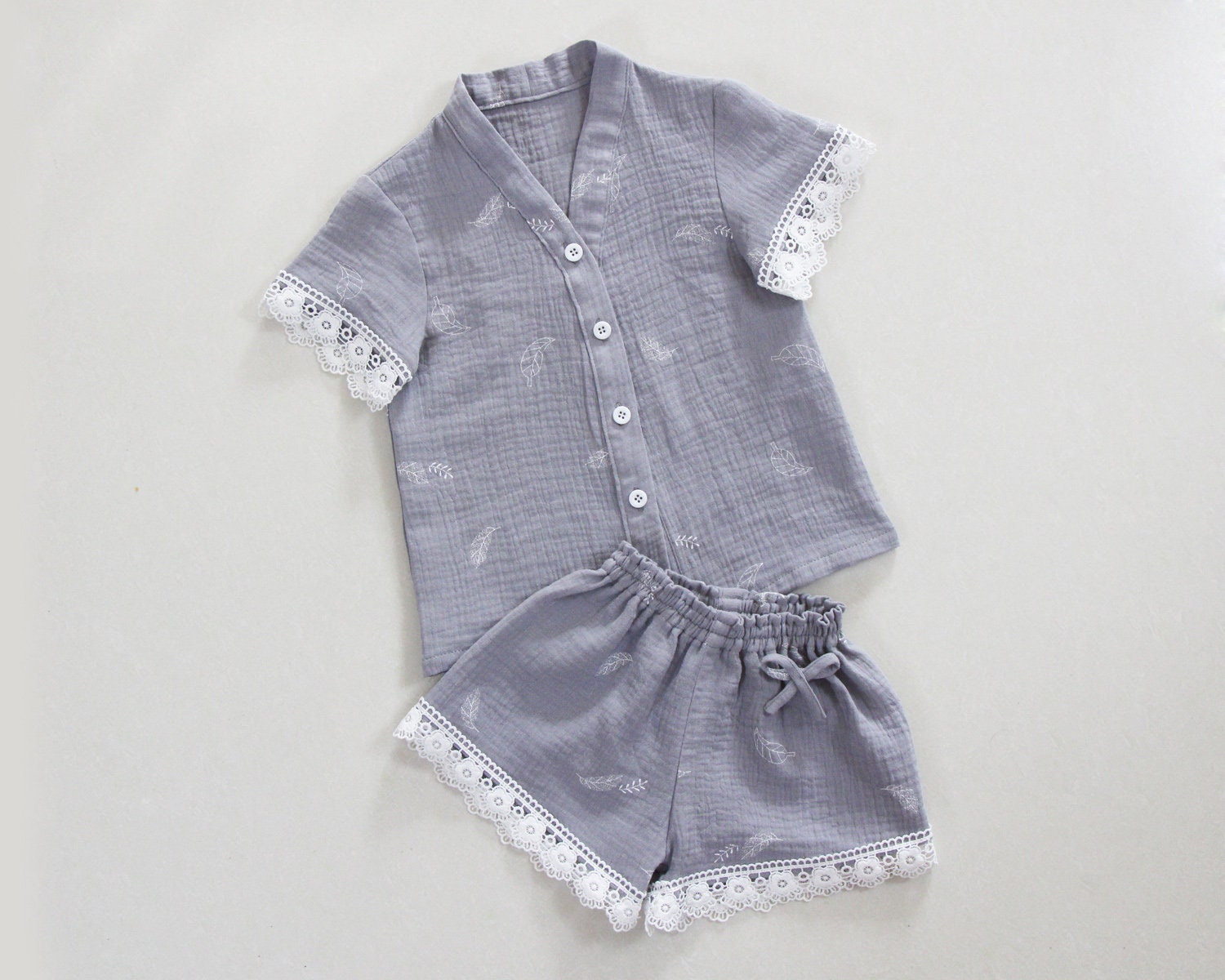 Kids PajamasWhite Flower Girl PajamasChildren PajamasFlower Etsy