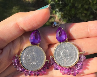 Handmade coin Earrings limited edition