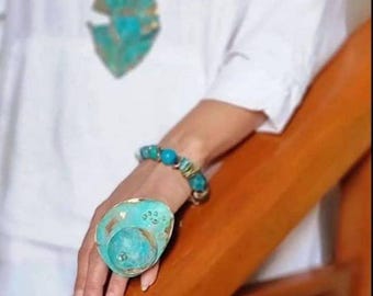 Turquoise Tempest Statement Ring