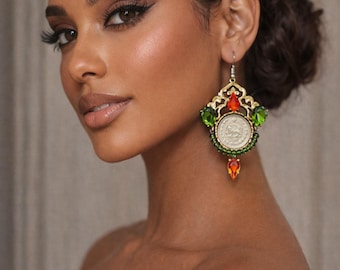 Limited edition Handmade coins earrings