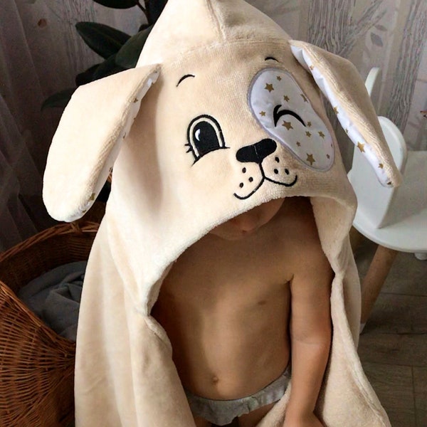 Baby bath towel with hood, Hooded bath towel for babies, Kapuzenhandtuch, Baby Badetuch, Hooded bath towel, Terry towel, Frottierhandtuch