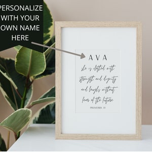 Customizable Proverbs 31 Printable Instant Digital Download ...