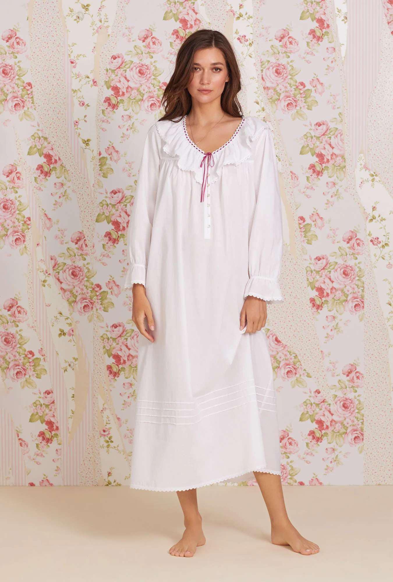 Long sleeve sleeping gown hotsell