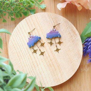 Euphoria Inspired Earrings (Hand-Cut Clouds)