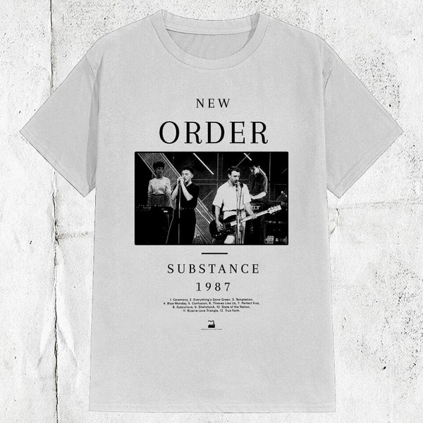 Vintage 80s New Order Band T-shirt