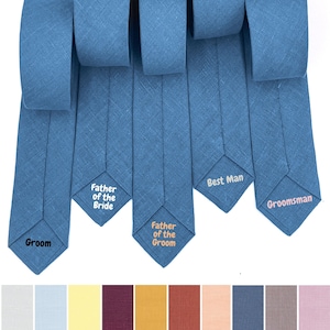 Secret Message for Groomsmen Personalized Tie with Custom Text Father of The Bride Gift for Men Who Have Everything