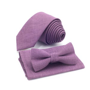 Wisteria bow tie mauve bowtie and pocket square groom ties and suspenders