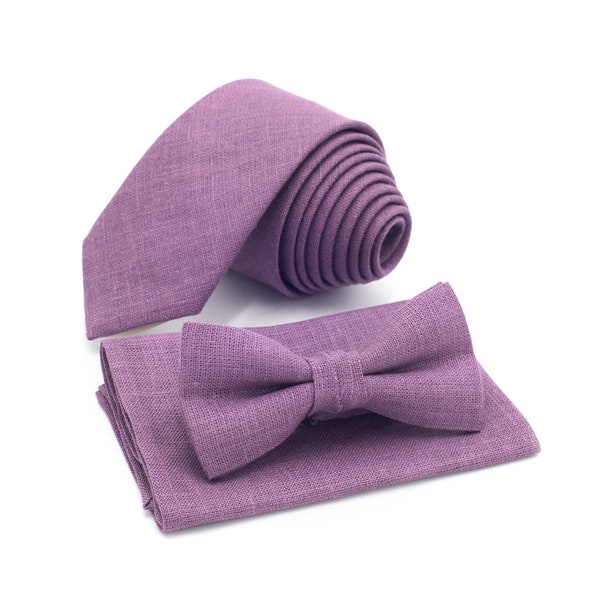 Wisteria bow tie mauve bowtie and pocket square groom ties and suspenders