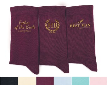 Father of the bride gift - Special socks for a special walks Coral socks Father of the Groom socks for groomsman