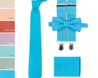 Turquoise Bow Tie - Malibu Neck Ties and Suspenders Bright Blue Bowtie