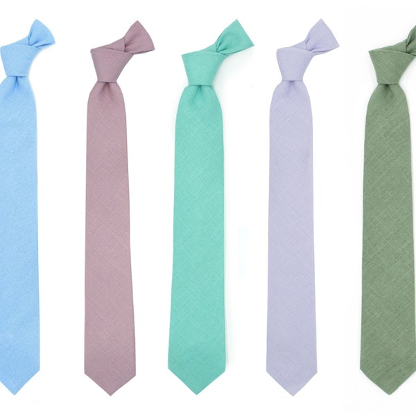 Groomsmen ties dusty rose, steel blue, sage green, burgundy, cinnamon, lavender haze, navy blue