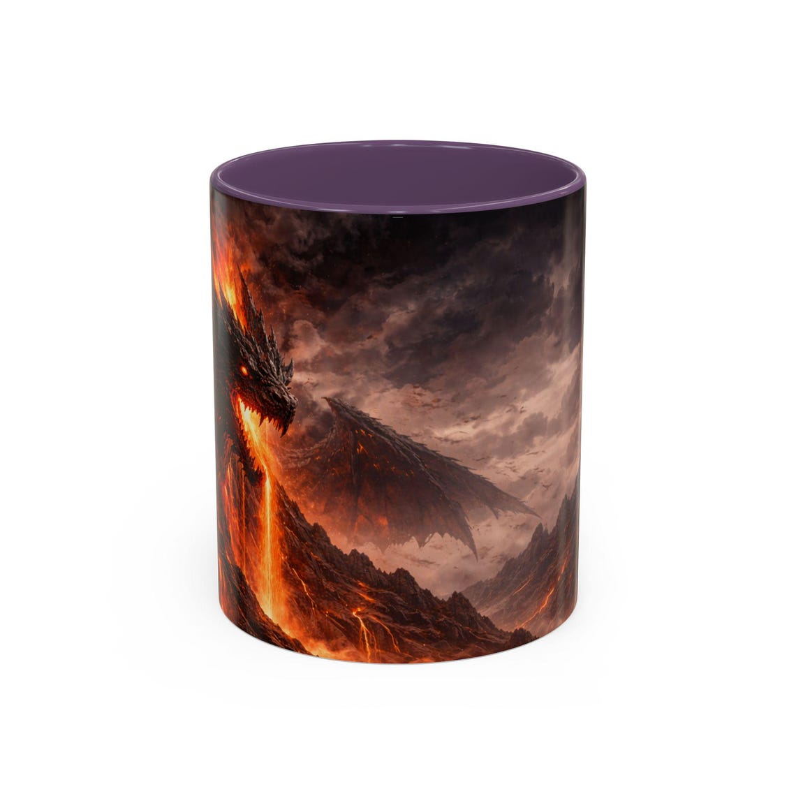 Volcanic Dragon Lava Eruption Accent Coffee Mug | 11oz 15oz - Etsy