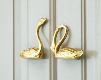 Swan Brass Knobs Kitchen Pulls and Knobs Cabinet Handles Knobs Nordic Style drawer Knobs pulls wardrobe Knob Cabinet Knobs,CP-0280