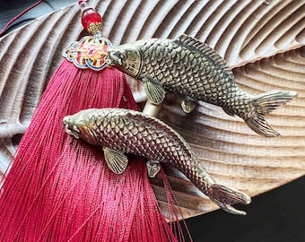 Antike Bronze Messing Fisch Knauf: Einzigartige Schubladenknauf