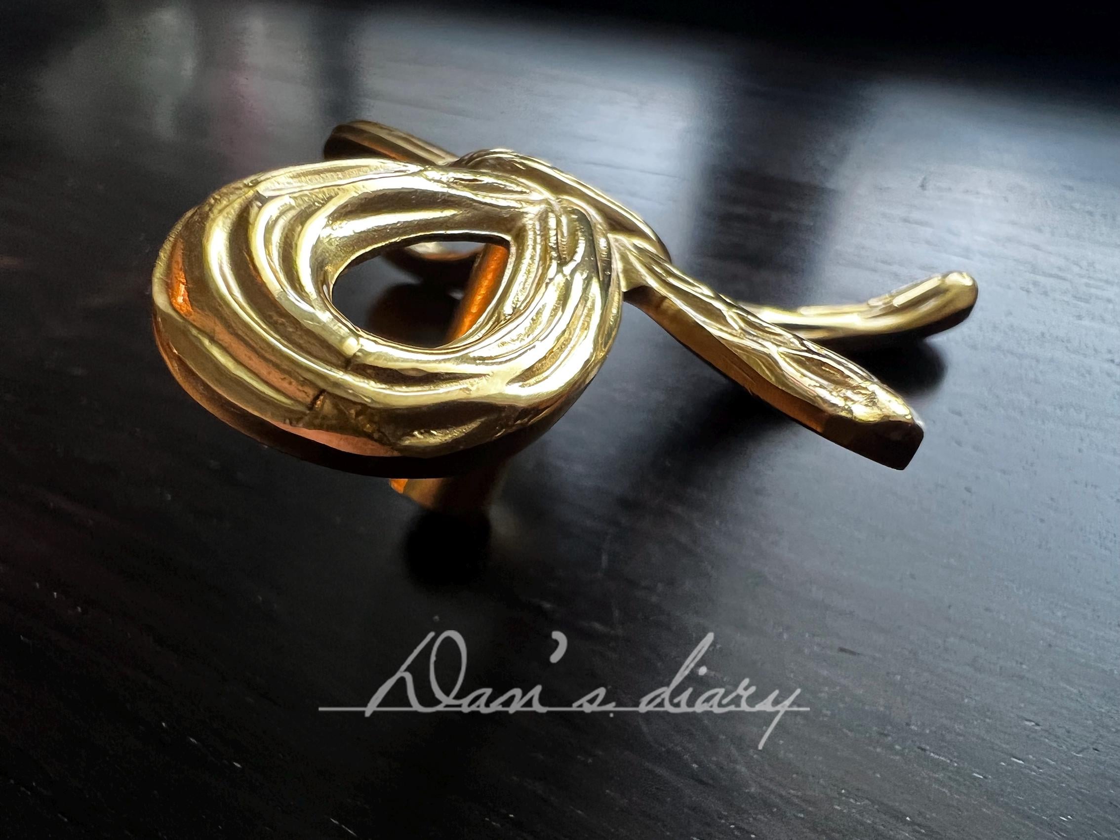 gold bow dresser pulls Sherri Hill 53375