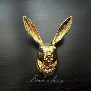 Brass Rabbit Knobs Modern Gold Knobs Decor Dresser Knobs Pulls Child Gift Drawer Knob Kitchen Cabinet Door Knobs,CP-0799