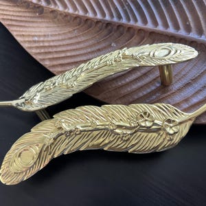 Solid Brass Leaf Knobs Cabinet Pull Knobs Gold Leaves Dresser Knob Pull Kitchen Door Handle Knob Wardrobe Drawer Knob Decor Hardware,CP-0295