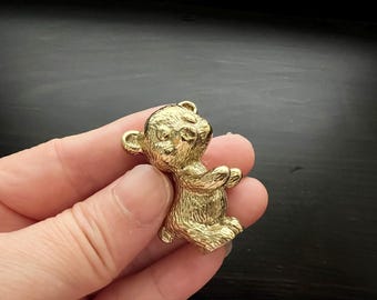 Pomello per mobile in ottone a forma di orso, maniglia per cassetto in stile nordico