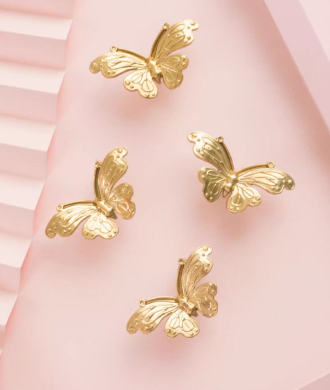 Brass Butterfly Knobs Modern Gold Knobs Decor Dresser Knobs Pulls Child
