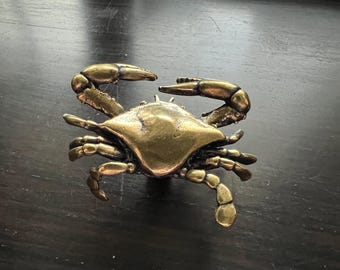 Vintage Bronze Brass Cabinet Knob: Modern Dresser Drawer Pull