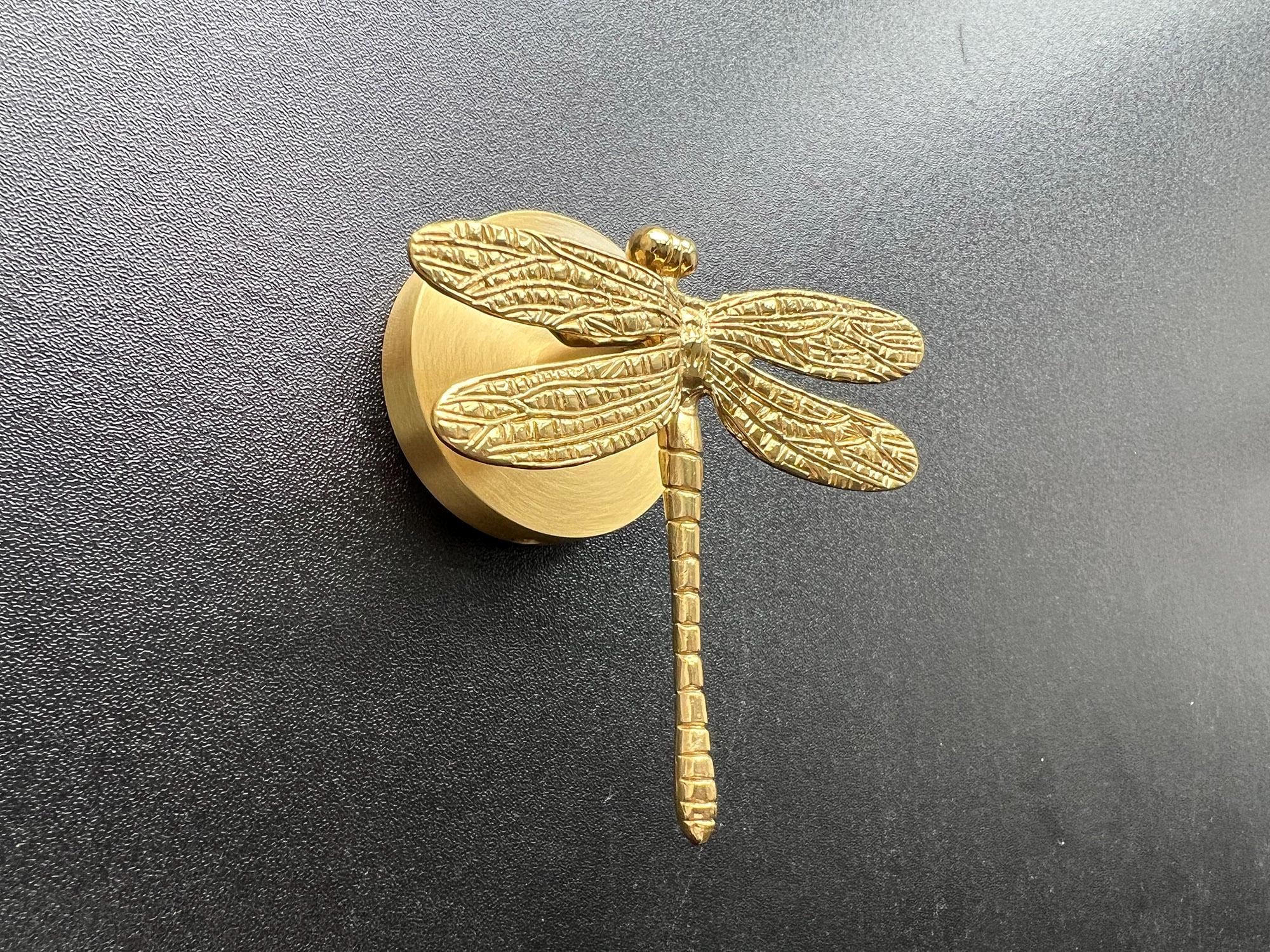 Dragonfly Knot Brass Hook: Nordic Coat/Towel/Kitchen Wall Decor