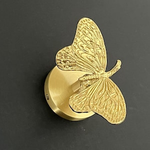 Brass Butterfly Wall Hook: Nordic Coat/Towel Hanger
