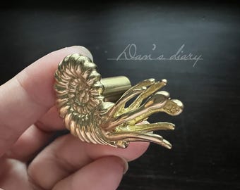 Snail Brass Knob, Nordic Style, Cabinet Drawer Pull