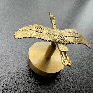 Gancho de pared de latón con forma de pájaro: perchero nórdico para abrigos y toallas