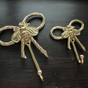Brass Bee Wall Hook: Nordic Style Coat/Towel Hook