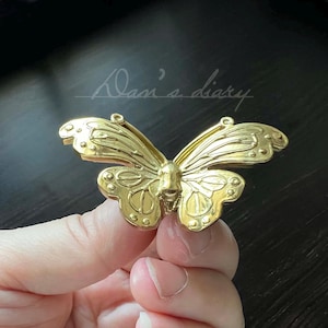 Brass Butterfly Drawer Knobs: Modern Gold Cabinet Pulls