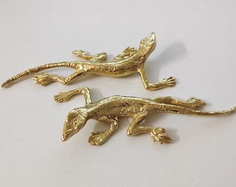 Boutons Gecko en laiton massif Boutons de tiroir pour armoires de cuisine Boutons de commode exquis Bouton de porte pour décoration de meubles, CP-0492